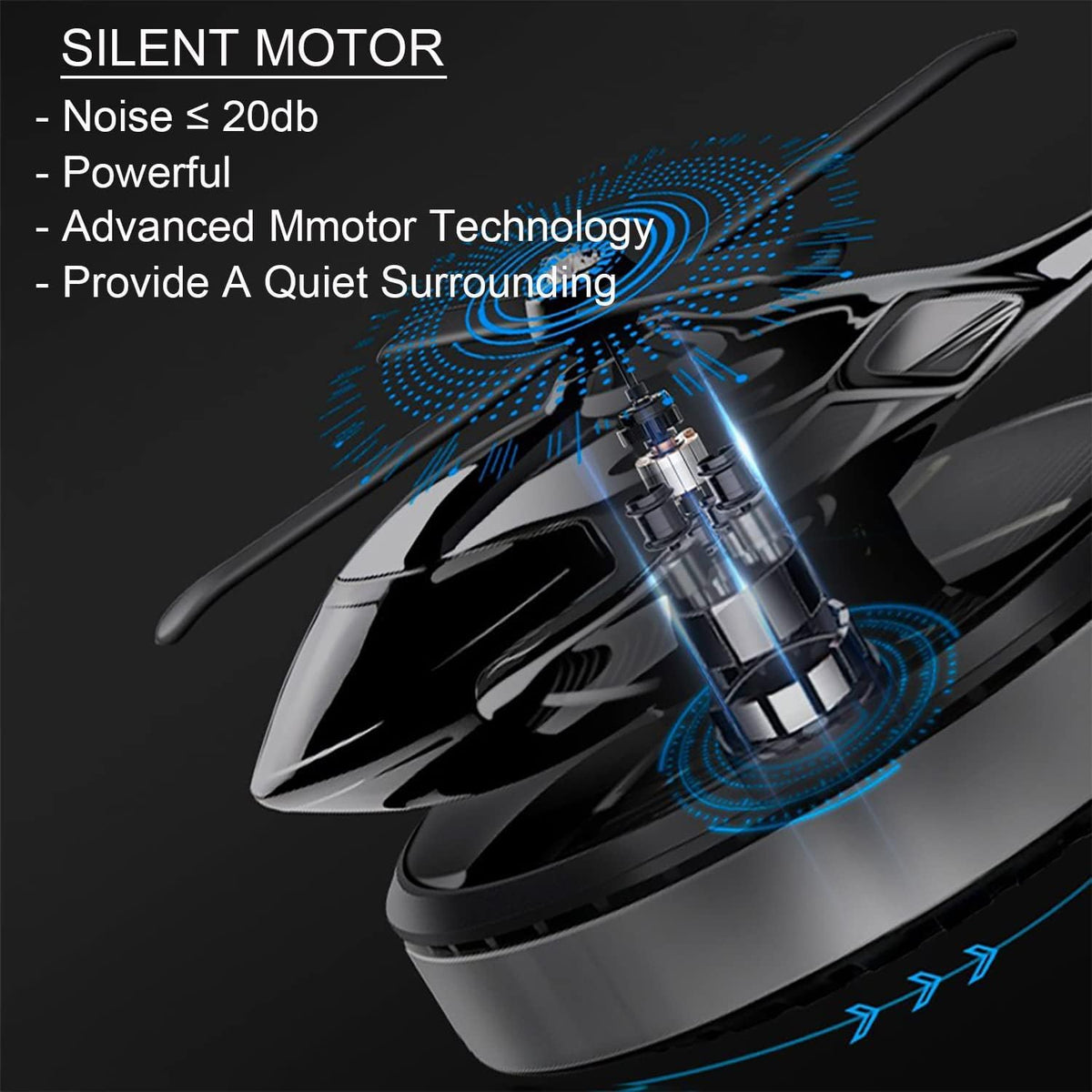 Solar-Powered Helicopter Car Air Freshener | معطر هواء السيارة
